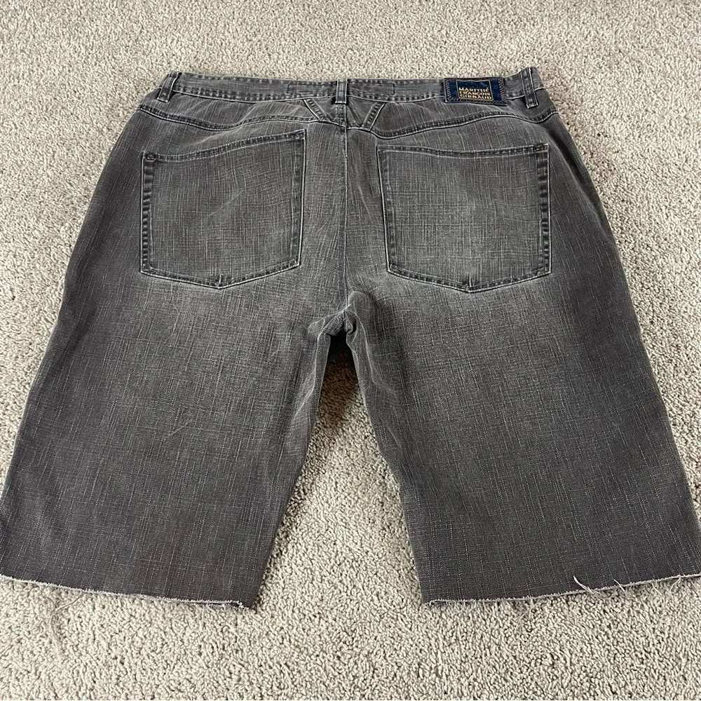 Marithe Francois Girbaud Denim Shorts 40 Cut Off Vintage Y2K Grunge Baggy F195 - Picture 1 of 13